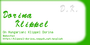 dorina klippel business card
